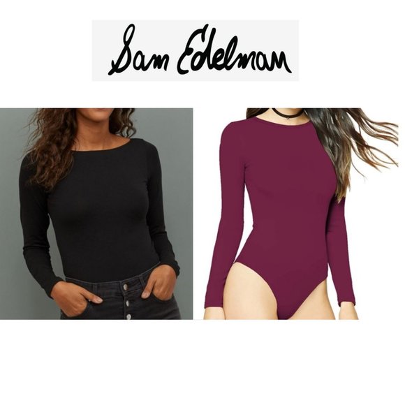 Sam Edelman Boatneck Bodysuit - Picture 1 of 11